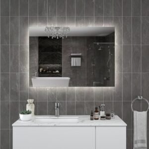 KAREN 1200×800 mm taisnstūra LED spogulis ar fona apgaismojumu