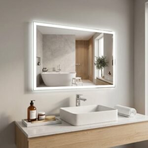 Прямоугольное светодиодное зеркало DIVA 1000×700 мм с реверсивной фронтальной подсветкой