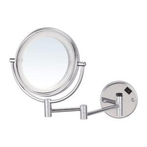 MILO 200 mm round cosmetic mirror with LED front light