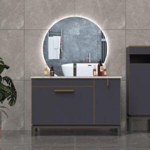 ROMEO 1000 mm semi-circular LED rear-view mirror with backlight